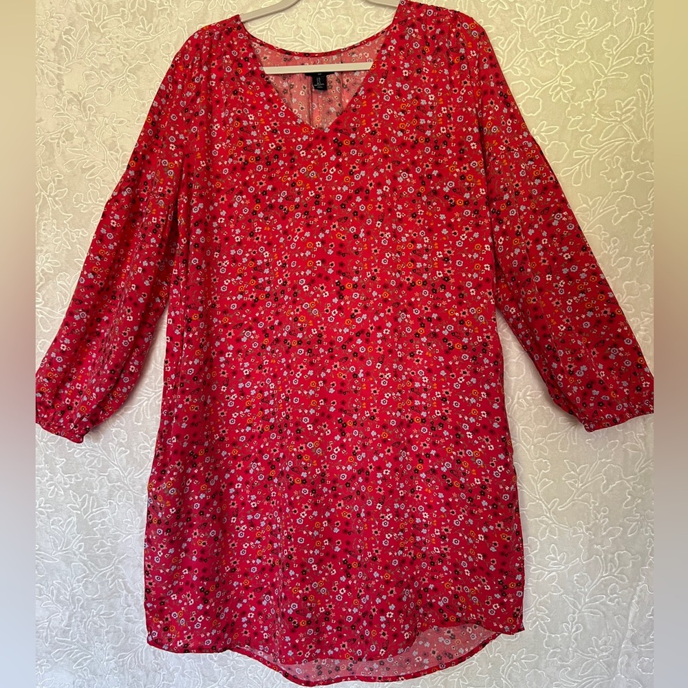 GAP Pink and White Floral Tunic